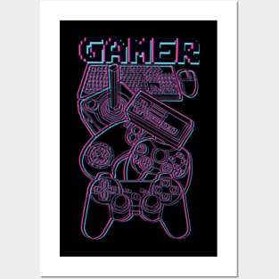 Gamer gamer gaming for life Posters and Art